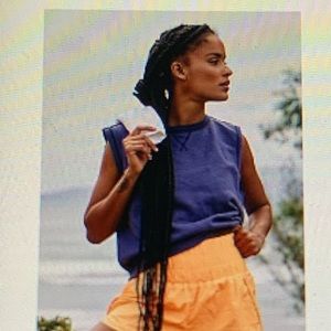 Free People Kick It Muscle Sweat tank NWT